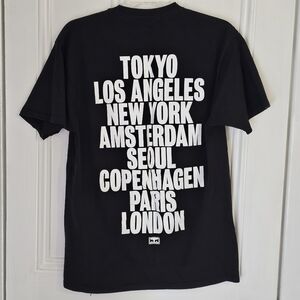 Obey Quality Dissent Men's Medium Black Tee Shirt Tokyo LA NY Copenhagen Paris